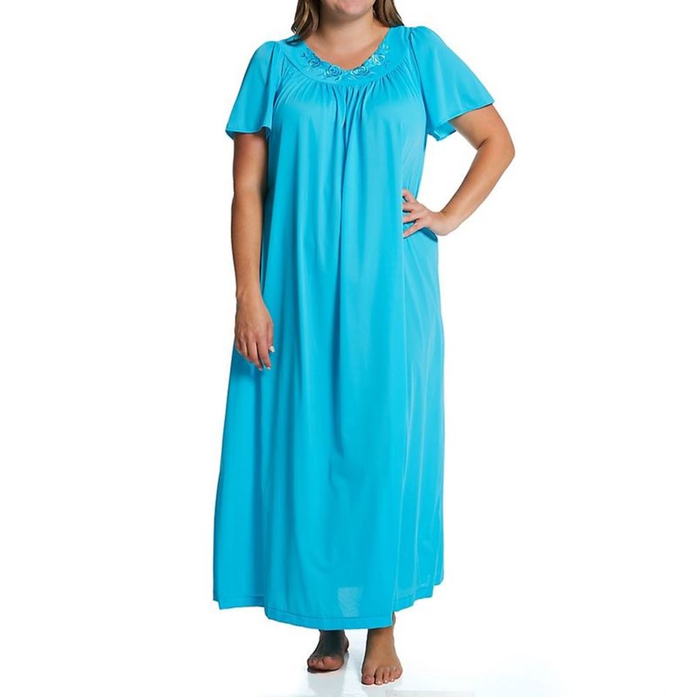 Shadowline Plus Petals 53 Inch Gown -  Turquoise  32280X